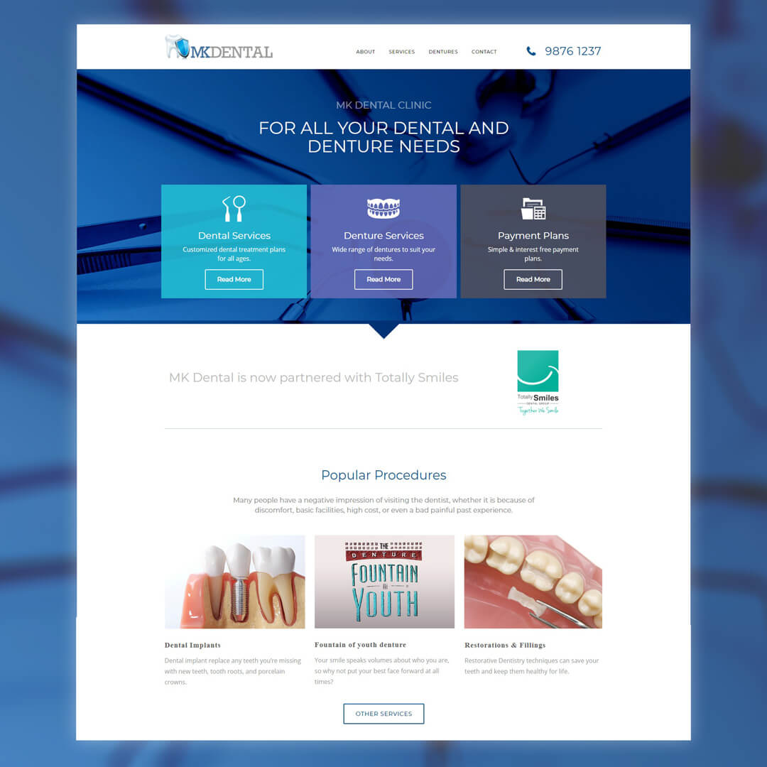 MK Dental - Dent Design